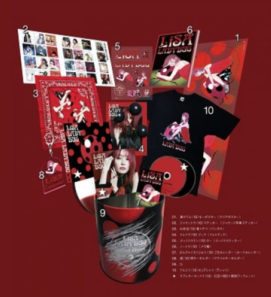 ★美品★LiSA LADYBUG Limited Edition CD+BD LiSA - LADYBUG (ALBUM + BLU-RAY + GOODS) (Limited Edition) (完全