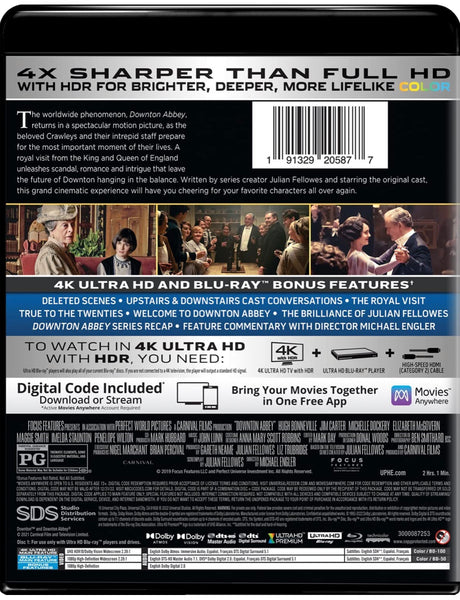 Downton Abbey 2019 4K Ultra HD Blu Ray English Subtitled