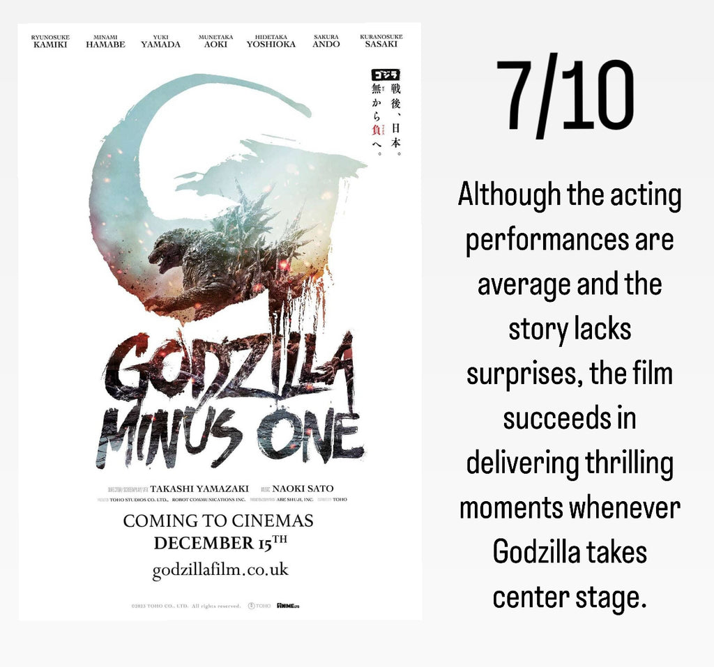 Film Review: Godzilla Minus One (ゴジラ-1.0マイナスワン, Gojira Mainasu Wan) (2023) - Japan