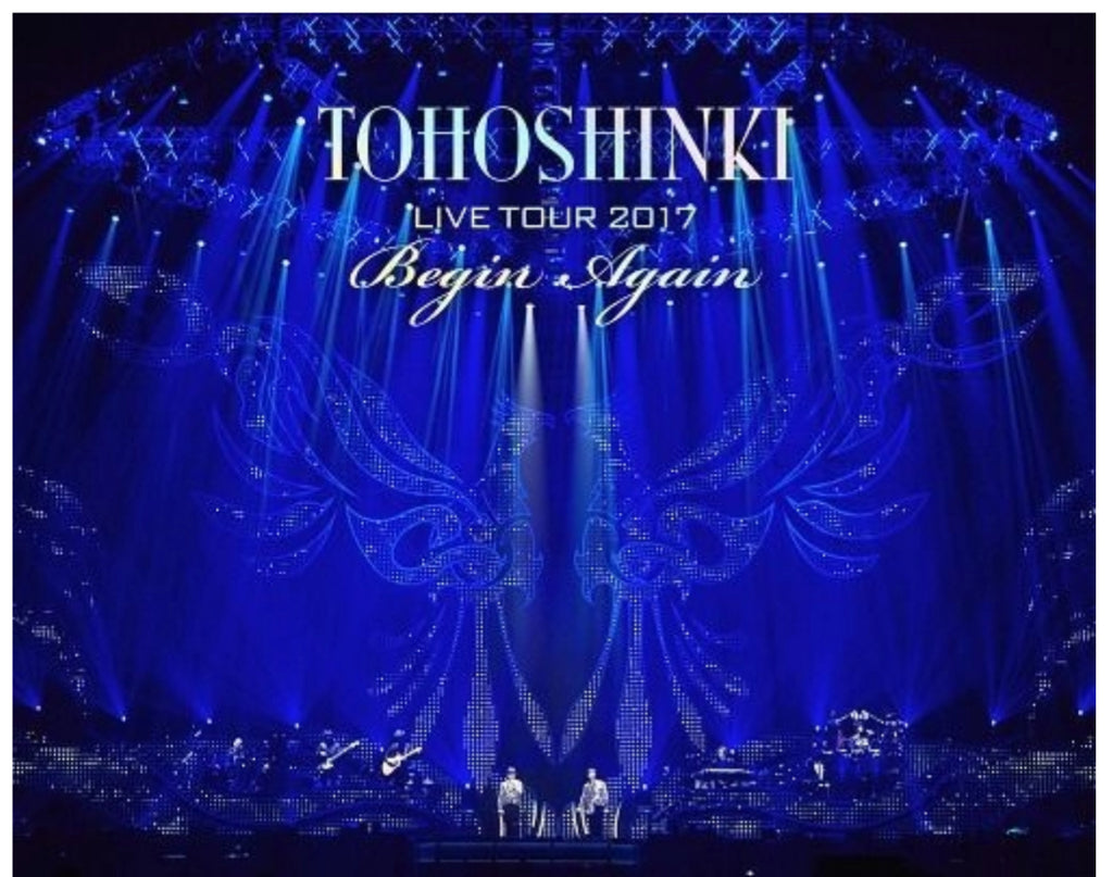 Tohoshinki LIVE TOUR 2017 Begin Again 東方神起 (Blu Ray) (First Press Limited Edition) (初回限定版) (Japan Version)