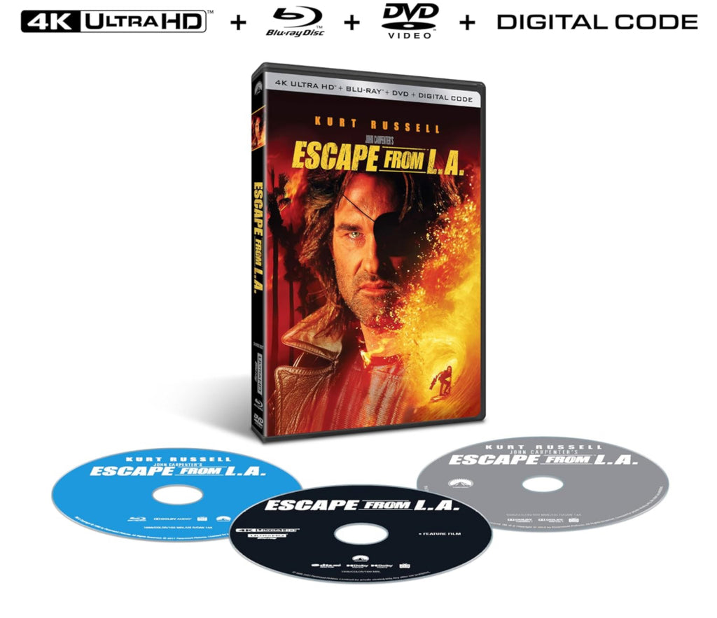 John Carpenter's Escape From L.A. (1996) (4K Ultra HD + Blu Ray + DVD) (English Subtitled) (US Version)