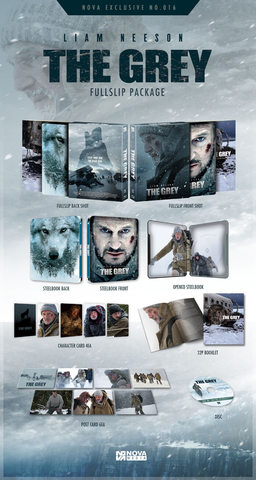 The Grey 即刻獵殺 全紙盒精裝鐵盒版 (Blu Ray) (Steelbook) (Nova Media) (English Subtitled) (Korean Version)