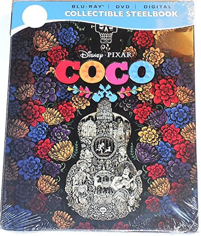 Coco (2017) (Blu Ray DVD) (Steelbook) (Best Buy) (English