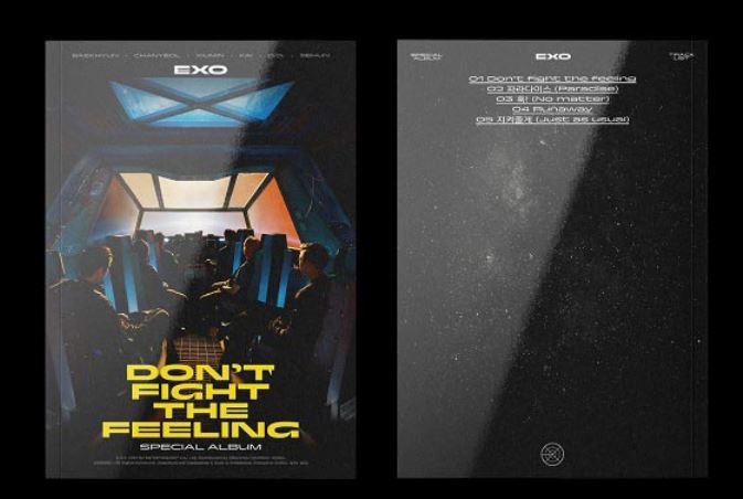 EXO 엑소 - Special Album - DON’T FIGHT THE FEELING  (Photo Book Version 1) (CD) (Korea Version)