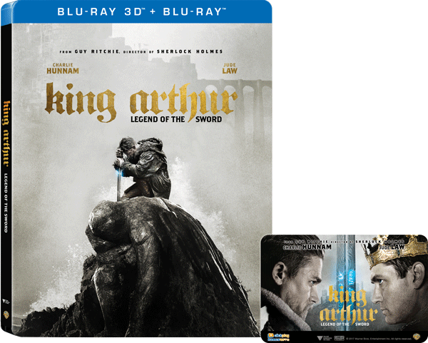 King Arthur: Legend Of The Sword (2017) (Blu Ray) (2D + 3D) (Steelbook) (English Subtitled) (Hong Kong Version) - Neo Film Shop