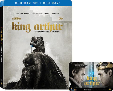 King Arthur: Legend Of The Sword (2017) (Blu Ray) (2D + 3D) (Steelbook) (English Subtitled) (Hong Kong Version) - Neo Film Shop