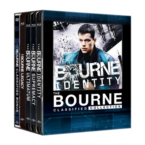 The Bourne Classified Collection (1-4) (傑森包恩四部曲花絮鐵盒) (Blu Ray + Bonus DVD) (Steelbook) (English Subtitled) (Taiwan Version)