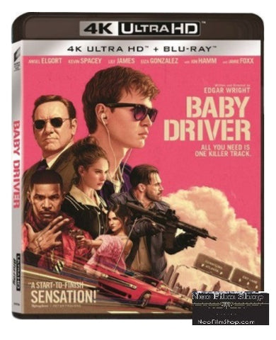 Baby Driver (2017) (4K Ultra HD + Blu Ray) (English Subtitled) (Hong Kong Version) - Neo Film Shop