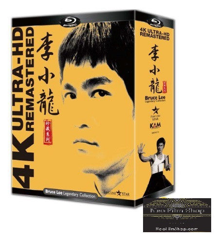 Bruce Lee Legendary 4K Ultra-HD Remastered Collection 李小龍Blu-ray珍藏系列 (Blu Ray) (Box set) (English Subtitled) (Remastered Edition) (Hong Kong Version) - Neo Film Shop