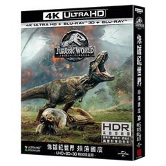 Jurassic World: Fallen Kingdom (2018) (4K Ultra HD + 3D + Blu Ray + Bonus DVD)(Steelbook) (Taiwan Version)