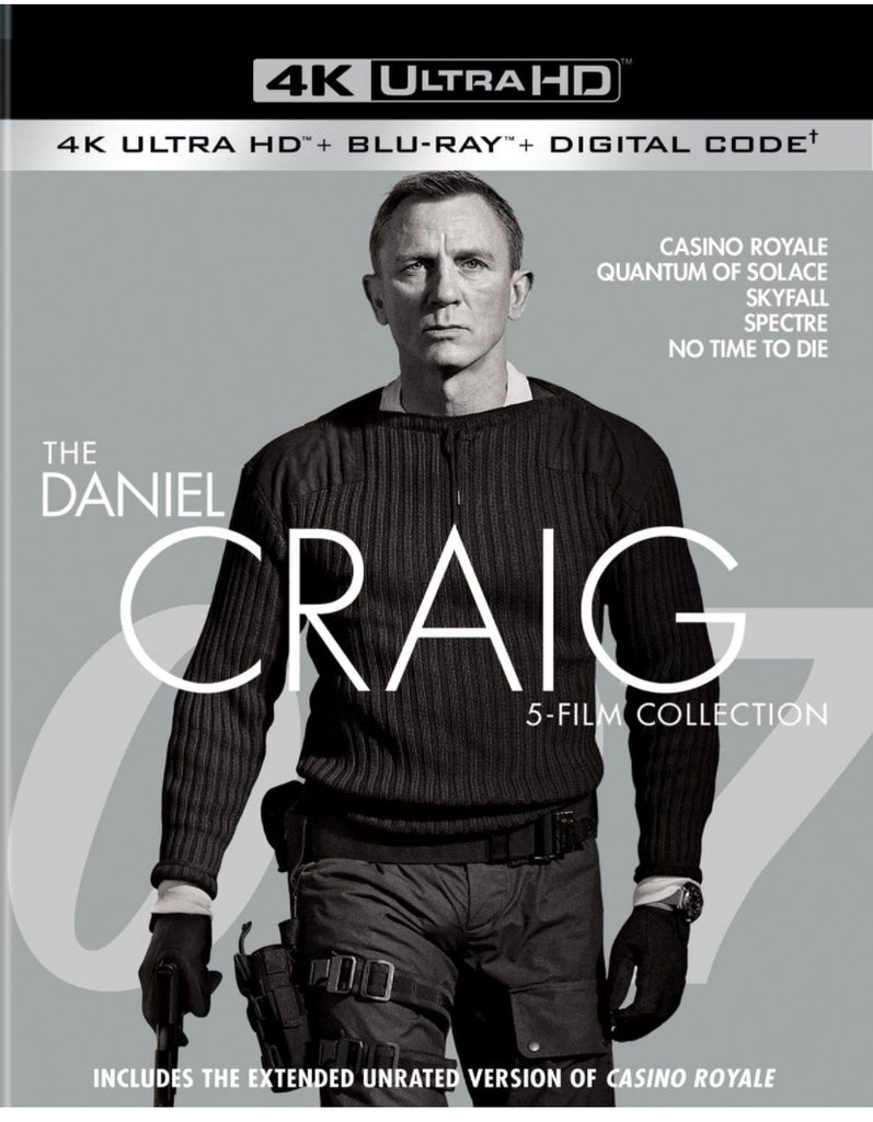 James Bond: The Daniel Craig 5-Film Collection (4K Ultra HD + Blu Ray) (10 Discs) (English Subtitled) (US Version)
