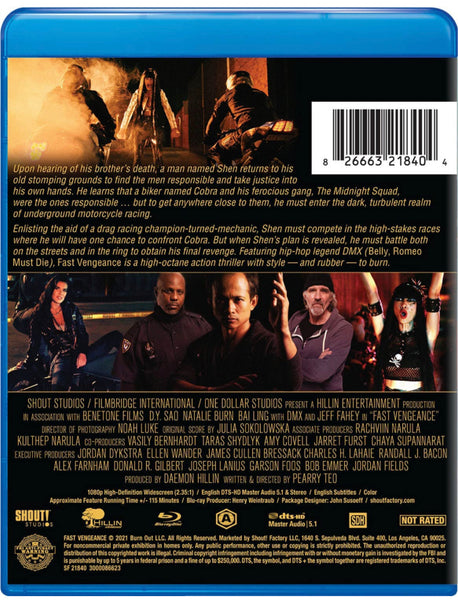 Fast Vengeance (2021) (Blu Ray) (Shout Factory) (English Subtitles) (U ...