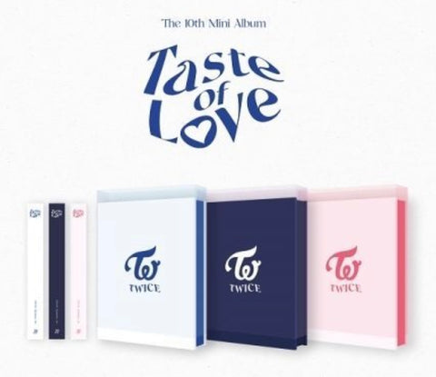 Twice Mini Album Vol. 10 - Taste of Love (Taste + Fallen + In Love Version) + 3 Photo Card Sets (CD) (Korea Version)