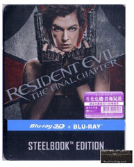Resident Evil: The Final Chapter (2016) (Blu Ray) (2D+3D) (Steelbook) (English Subtitled) (Hong Kong Version)
